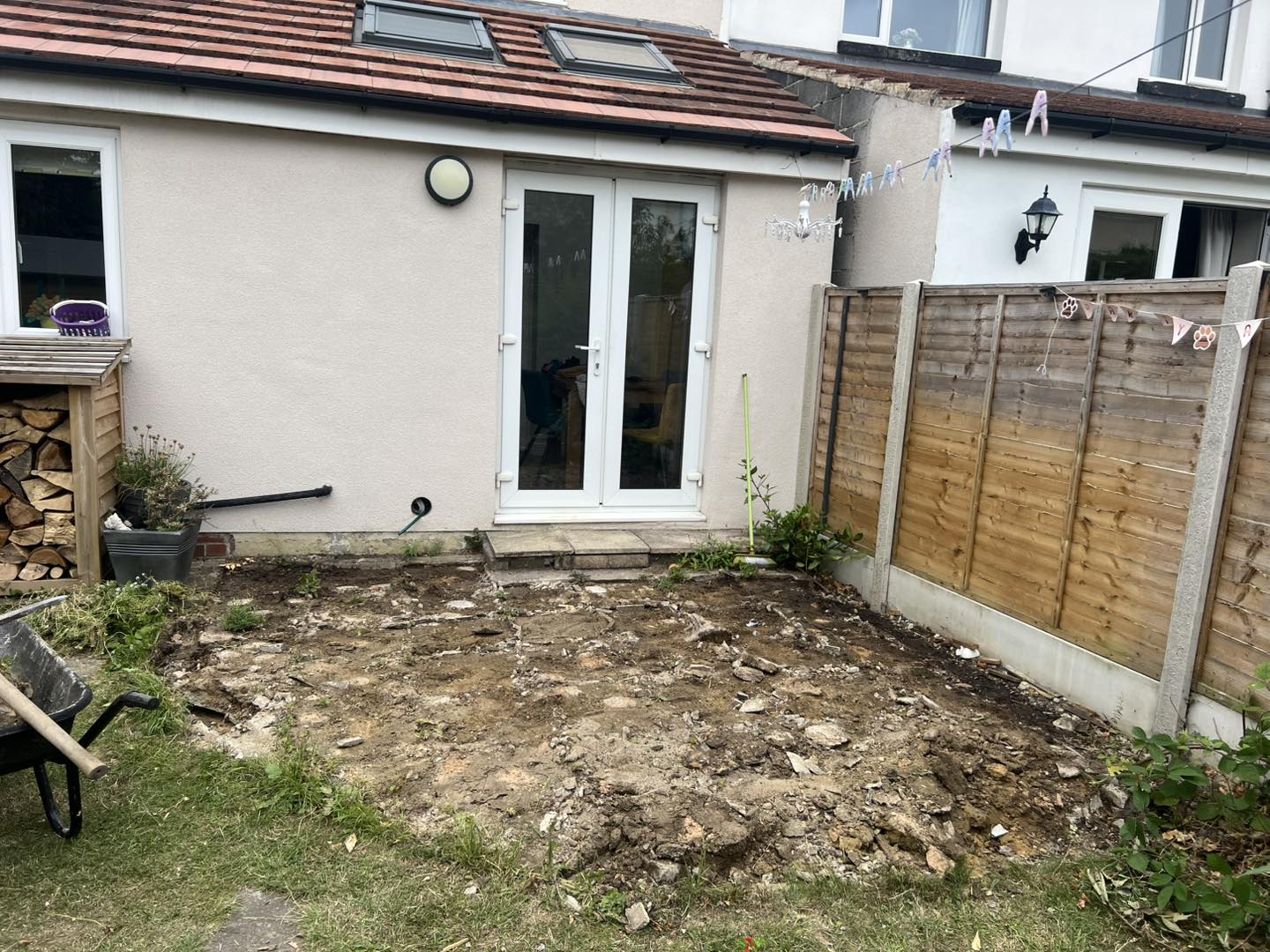 Before — Dirt yard